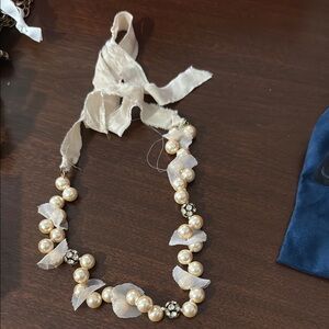 J. Crew Cream Seahorse Necklace